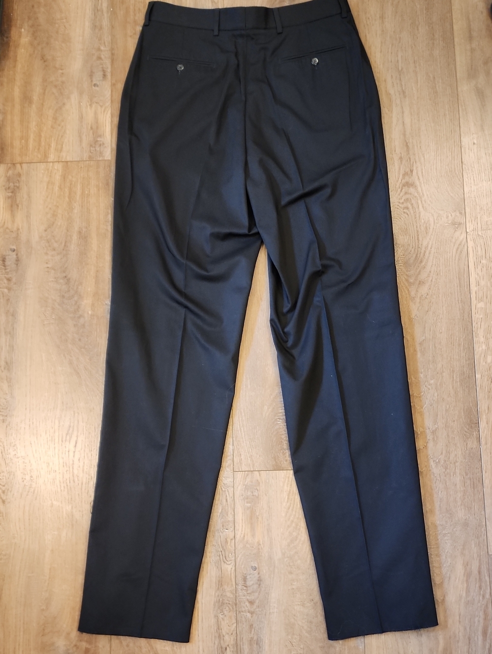 Tundra Plain Front Black Pants Classic Italy Made Business Casual Men's size 34 - Picture 9 of 9